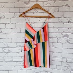Cross back Stripe tank